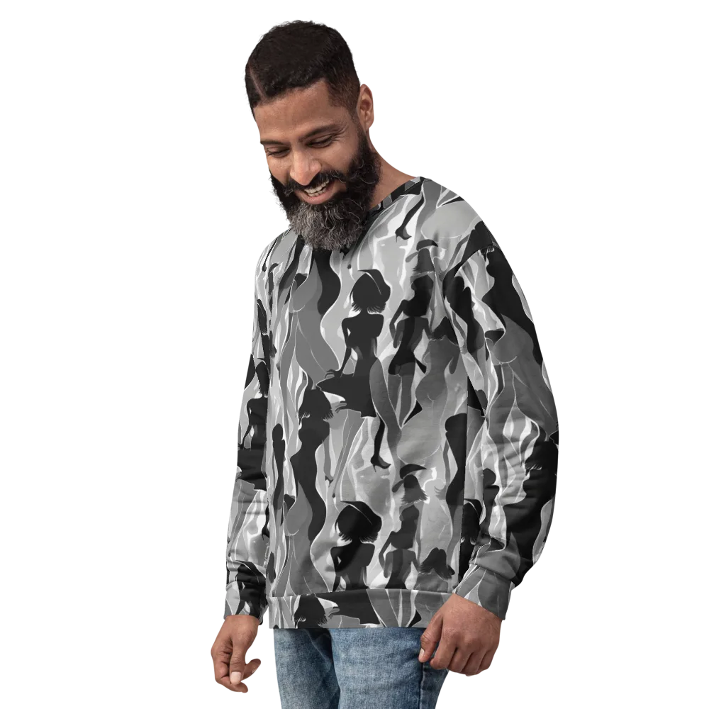 Noir Silhouette on Sweatshirt — Left Front