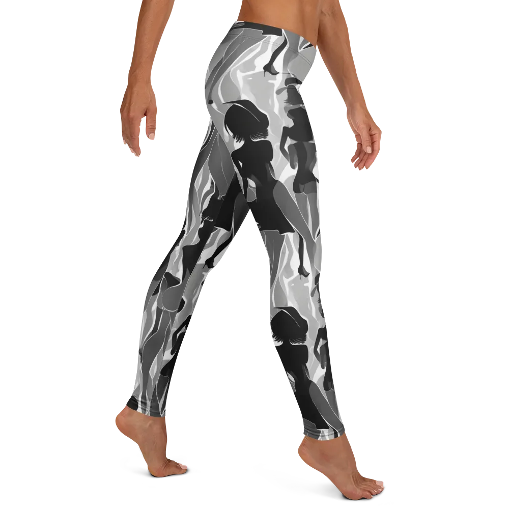 Noir Silhouette on Leggings — Right