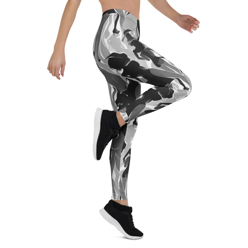 Noir Silhouette on Leggings — Right