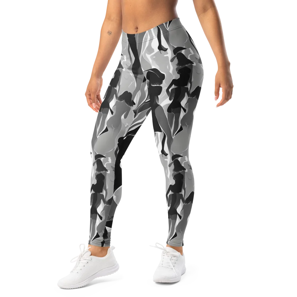 Noir Silhouette on Leggings — Left Front
