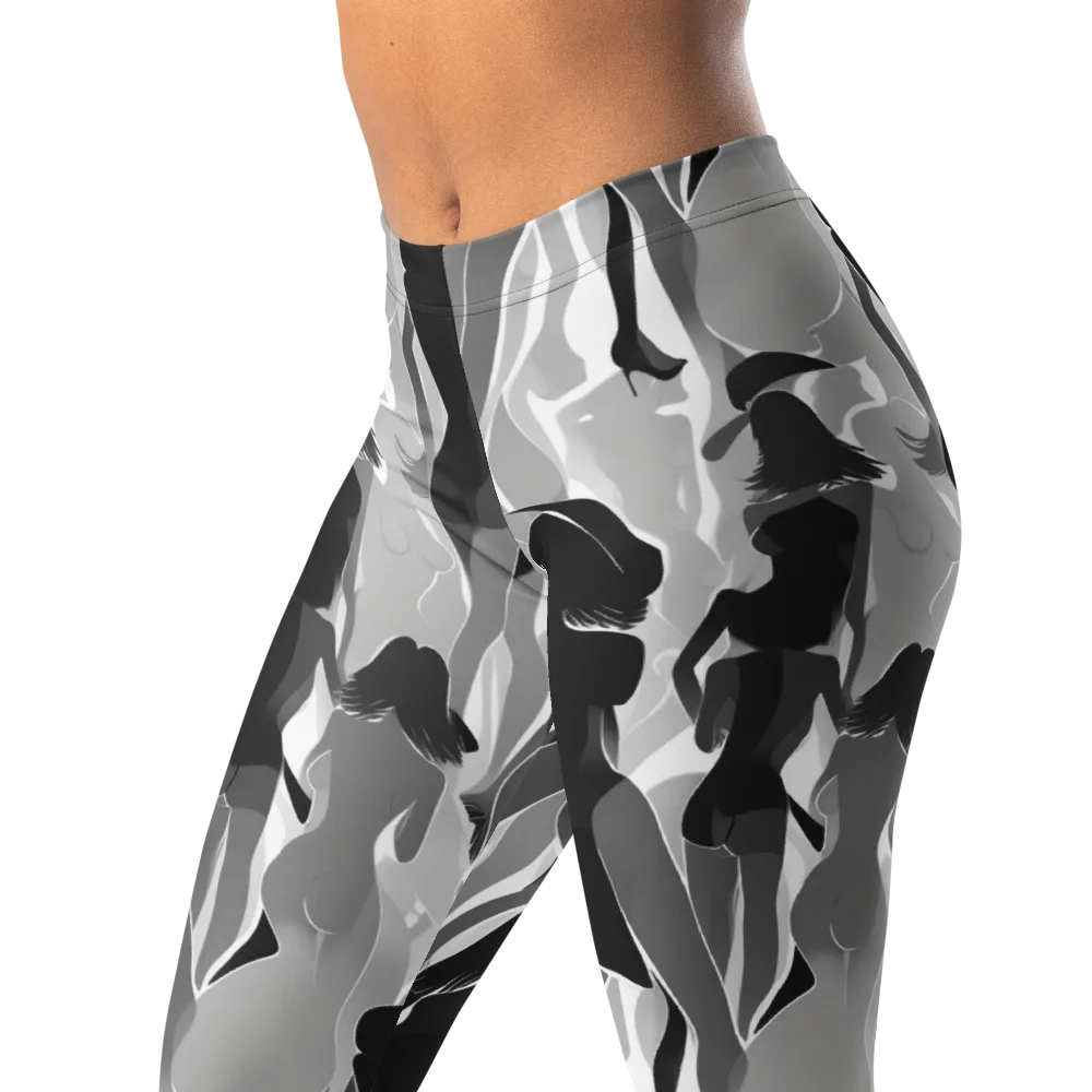 Noir Silhouette on Leggings — Left Front