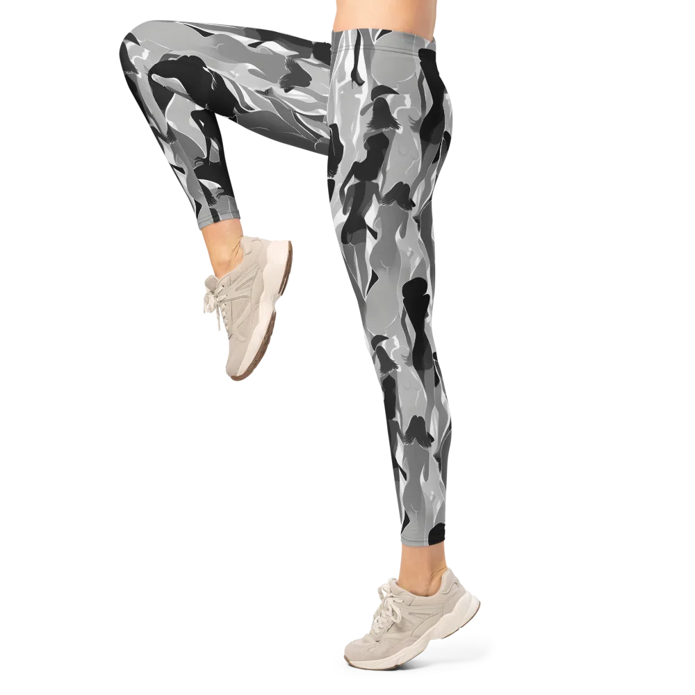 Noir Silhouette on Leggings — Left