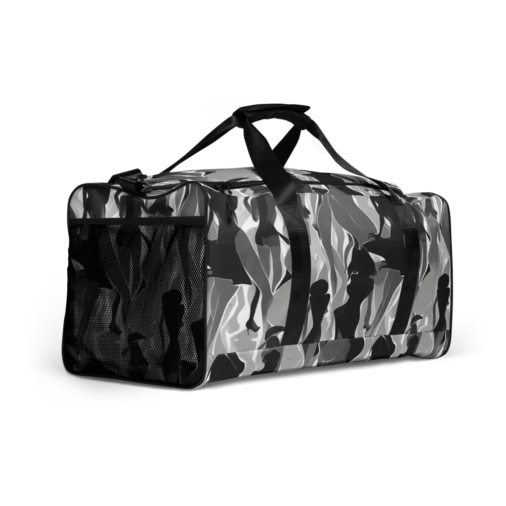 Noir Silhouette on Duffle Bag — Right Front