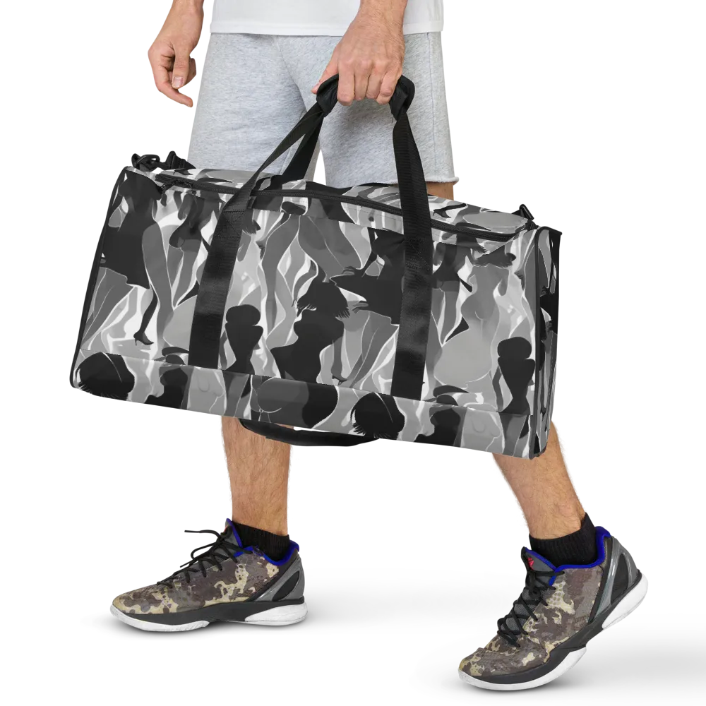 Noir Silhouette on Duffle Bag — Front
