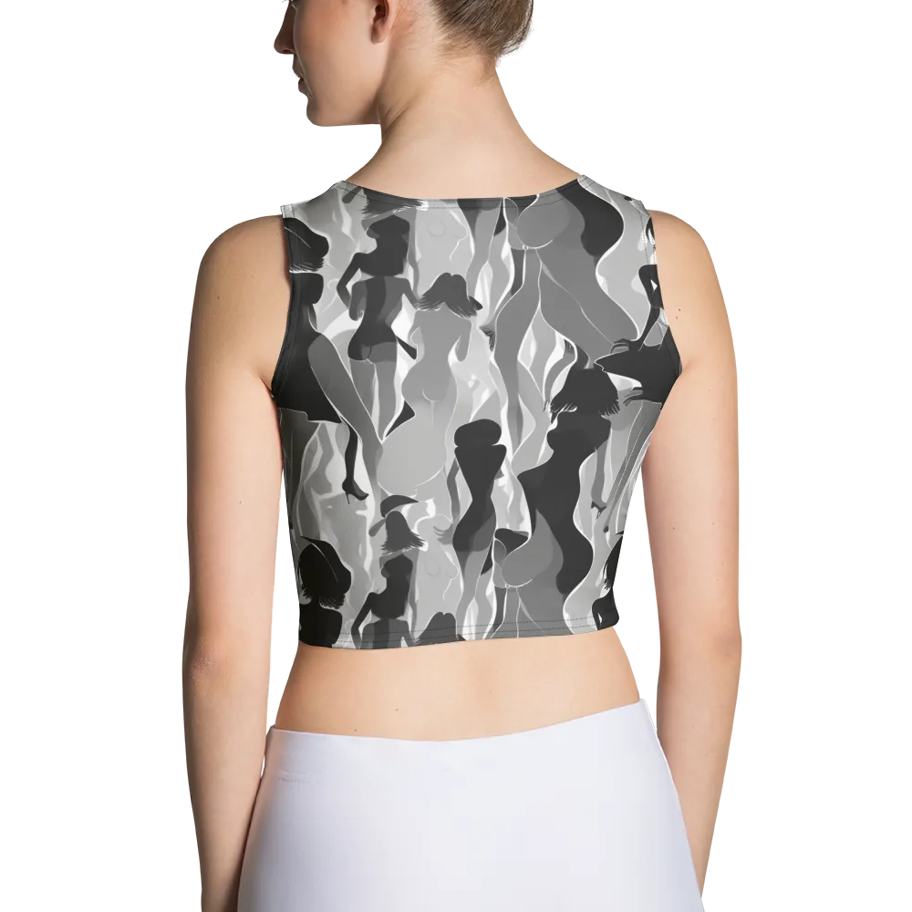 Noir Silhouette on Crop Top — Back