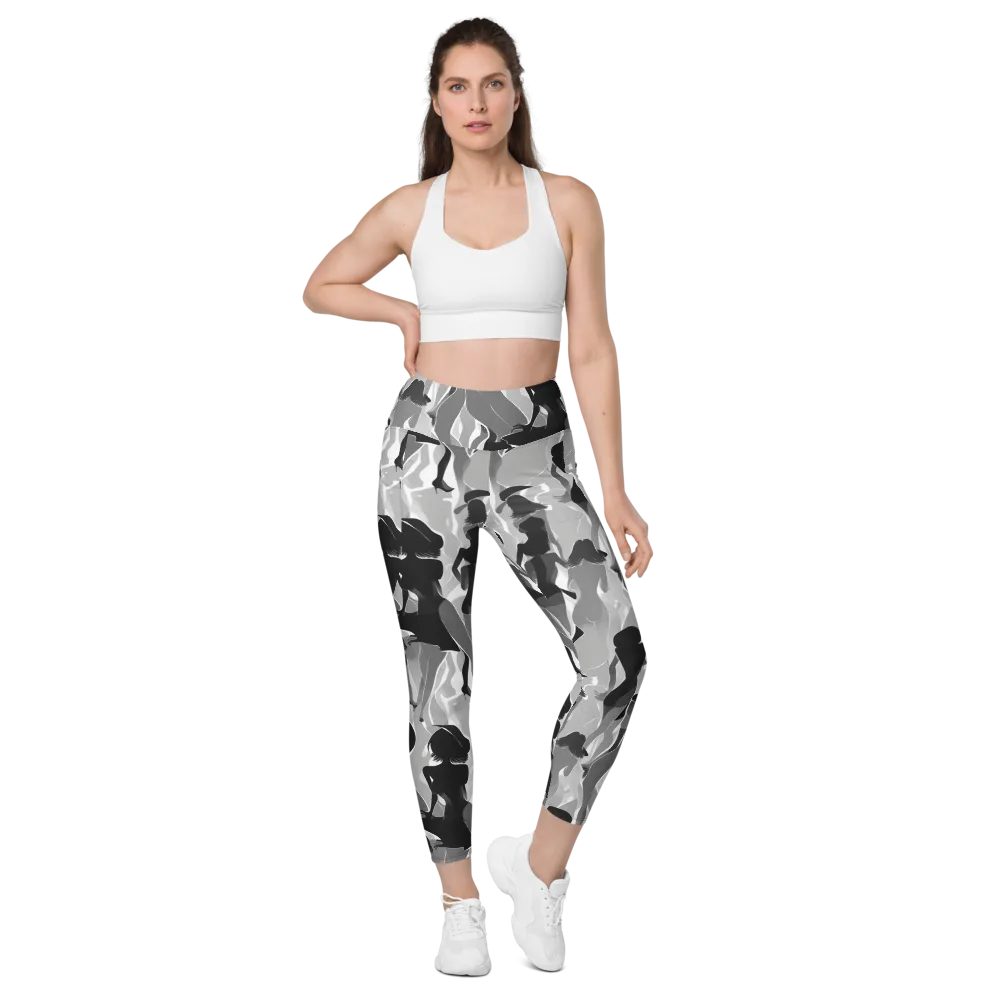 Noir Silhouette on Leggings with Pockets — Front