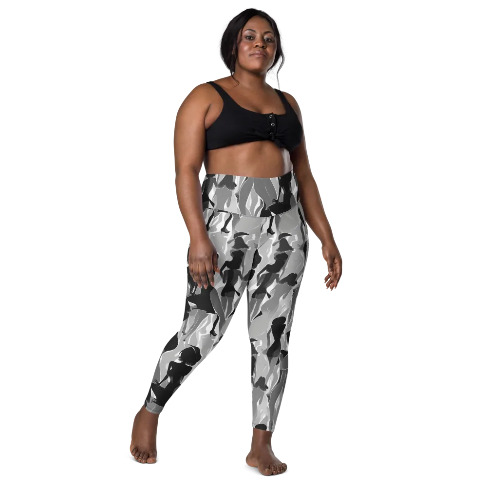 Noir Silhouette on Leggings with Pockets — Front