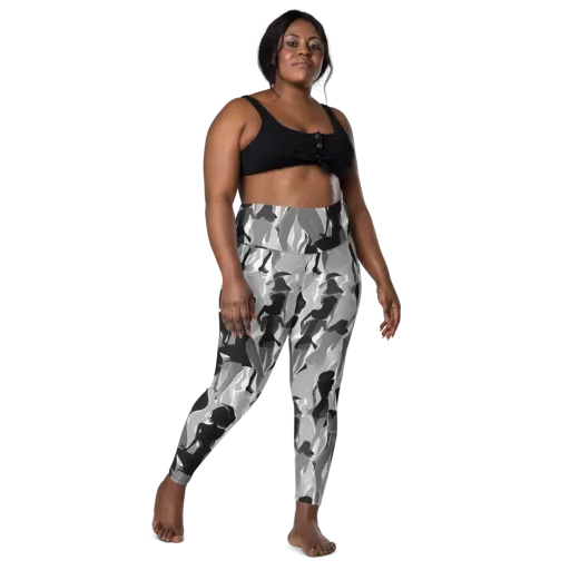 Noir Silhouette on a Leggings with Pockets