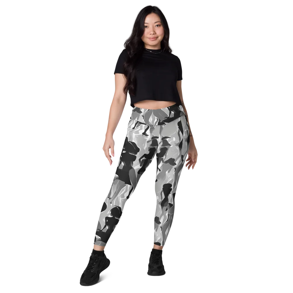 Noir Silhouette on Leggings with Pockets — Front