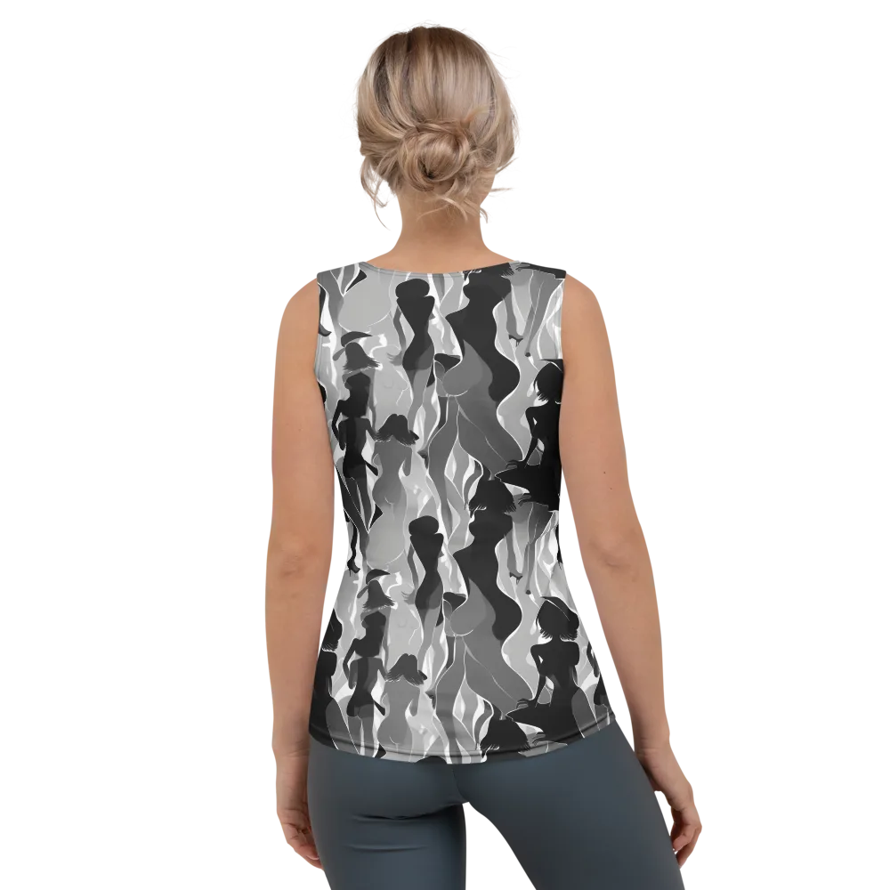 Noir Silhouette on Women's Tank Top — Back