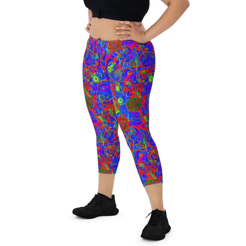 Color Collision on Capri Leggings — Front
