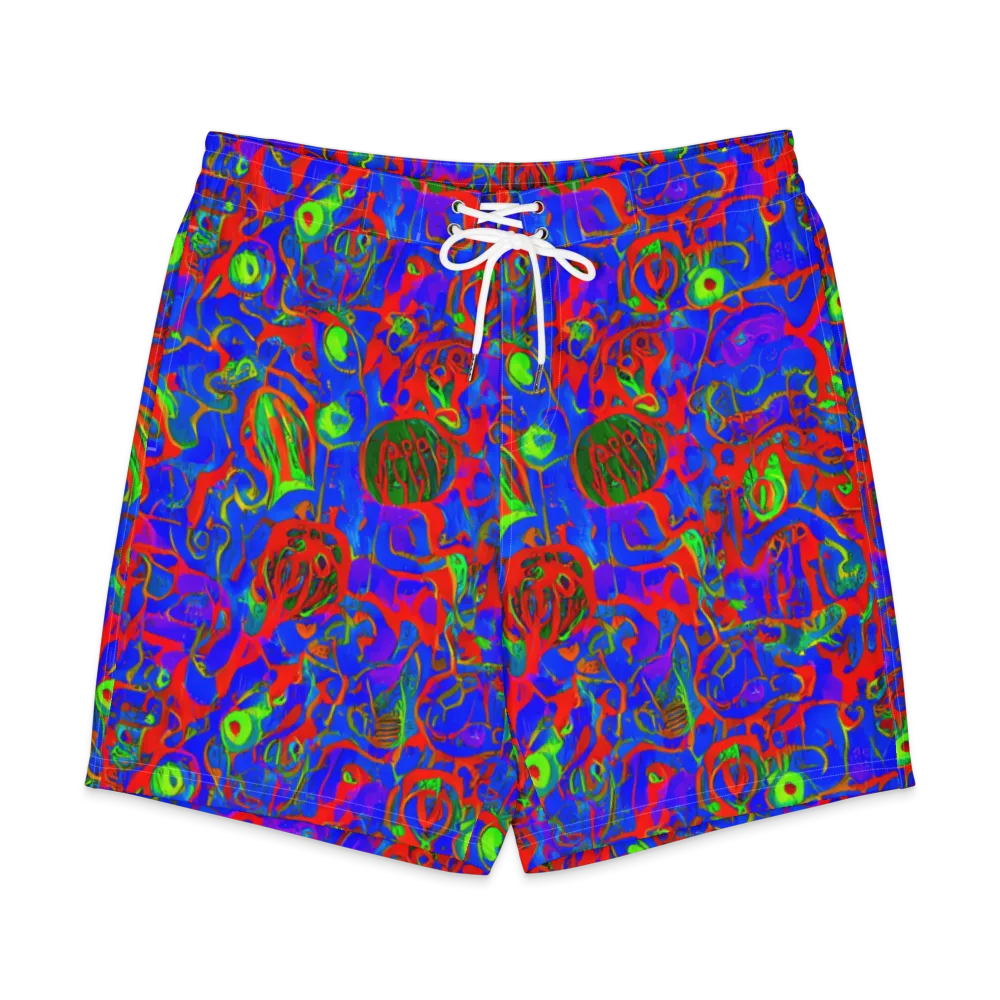 Color Collision on Men's Board Shorts — Front