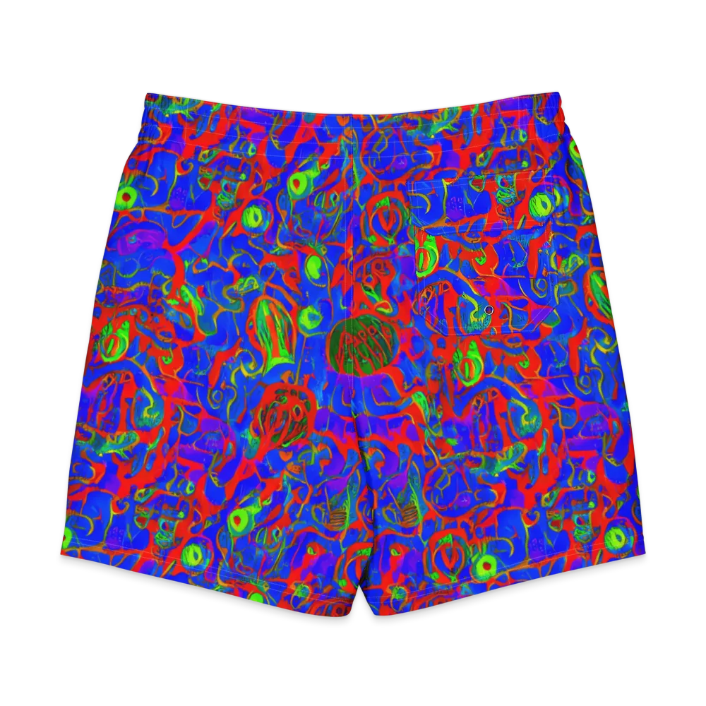 Color Collision on Men's Board Shorts — Back