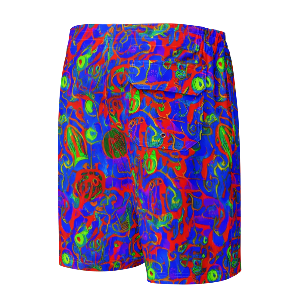 Color Collision on Men's Board Shorts — Back