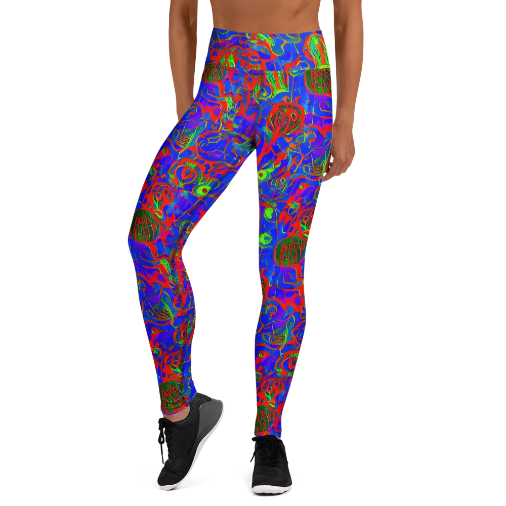 Color Collision on Yoga Leggings — Front
