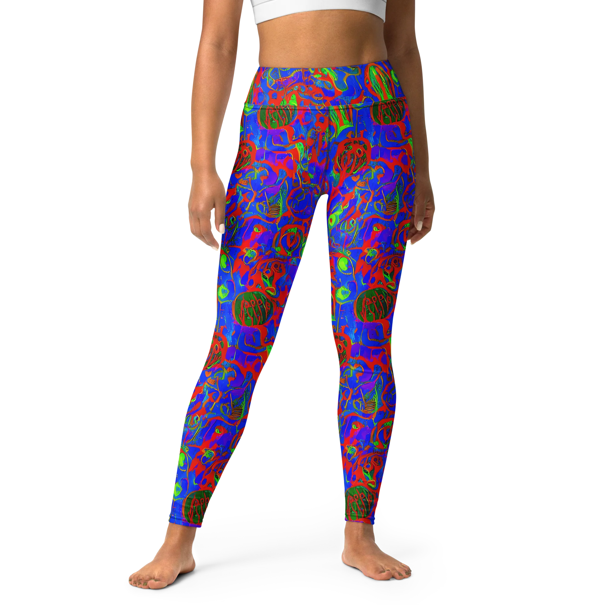 Color Collision on Yoga Leggings — Front