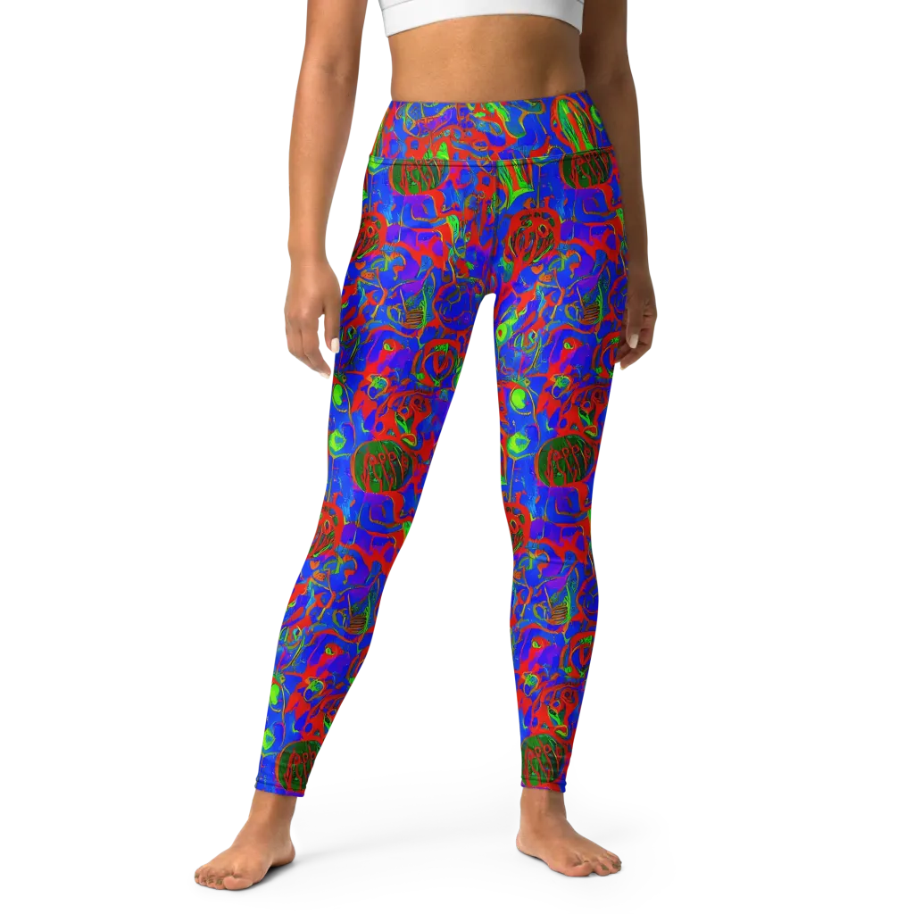 Color Collision on Yoga Leggings — Front