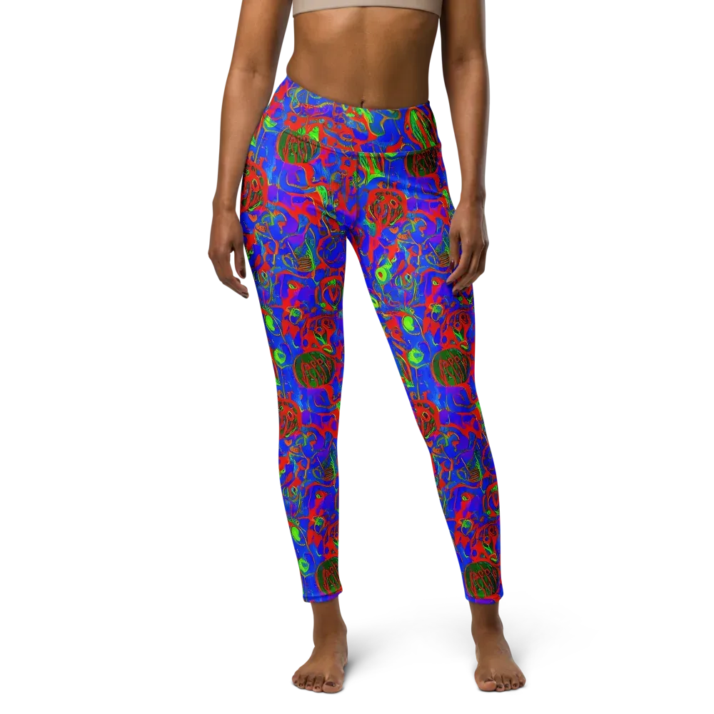 Color Collision on Yoga Leggings — Front