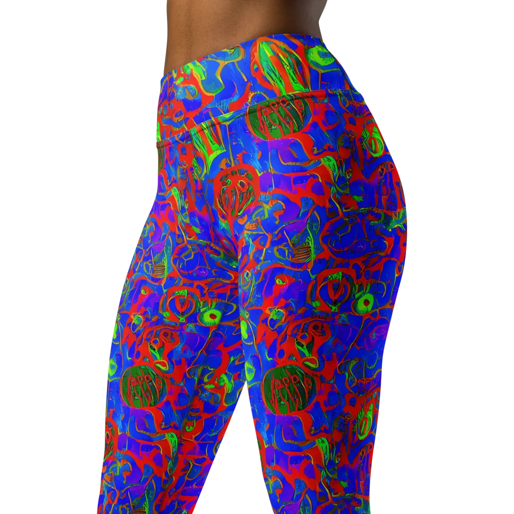 Color Collision on Yoga Leggings — Left Front