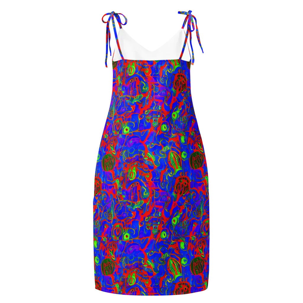 Color Collision on Slip Dress — Back