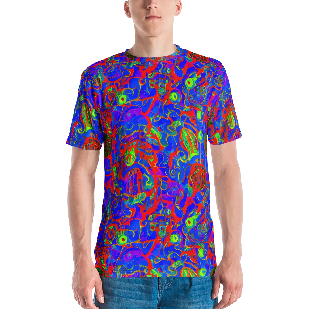 Color Collision on Men's Crew Neck T-Shirt — Front