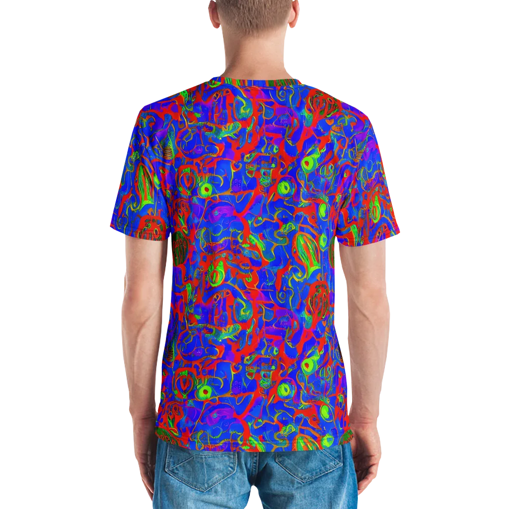 Color Collision on Men's Crew Neck T-Shirt — Back