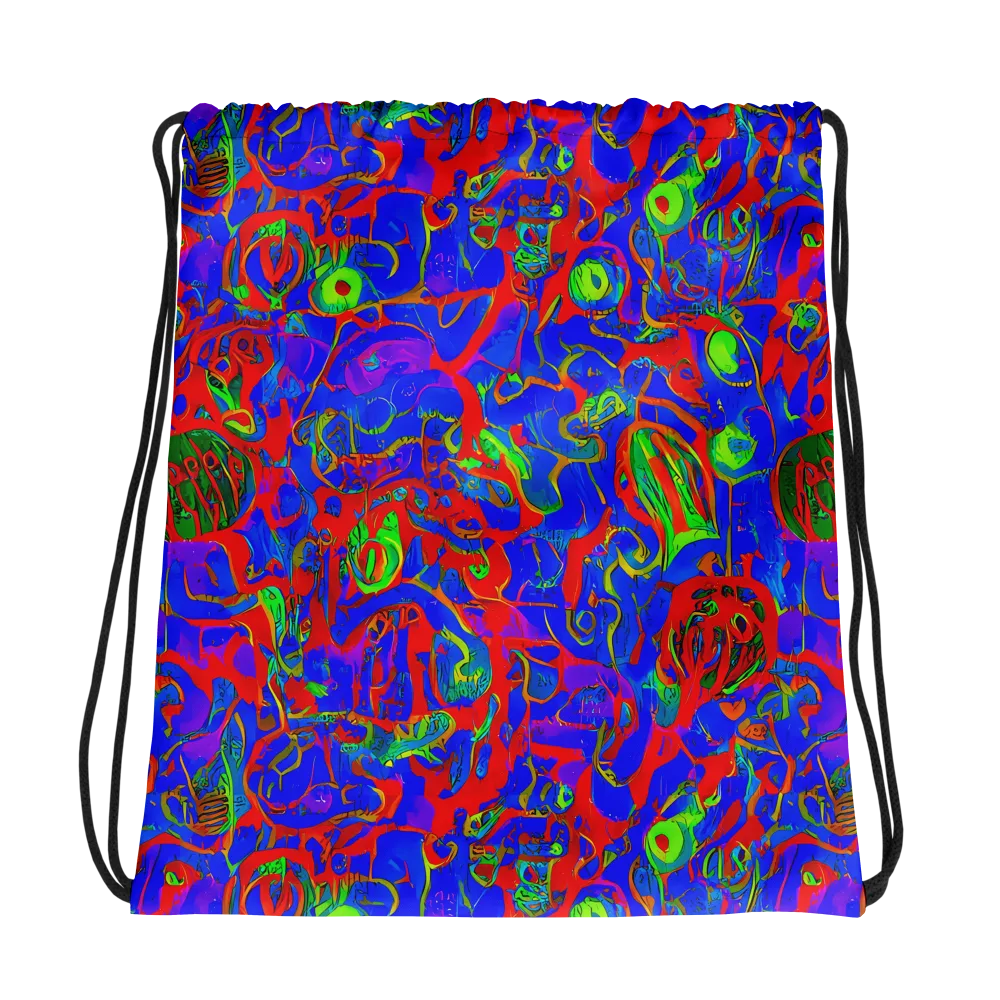Color Collision on Drawstring Bag — Photo