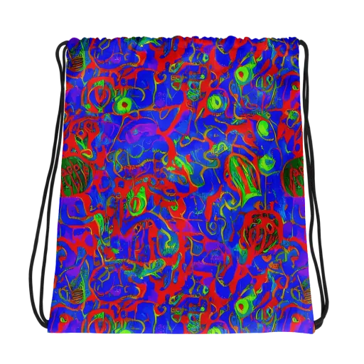 Color Collision on a Drawstring Bag