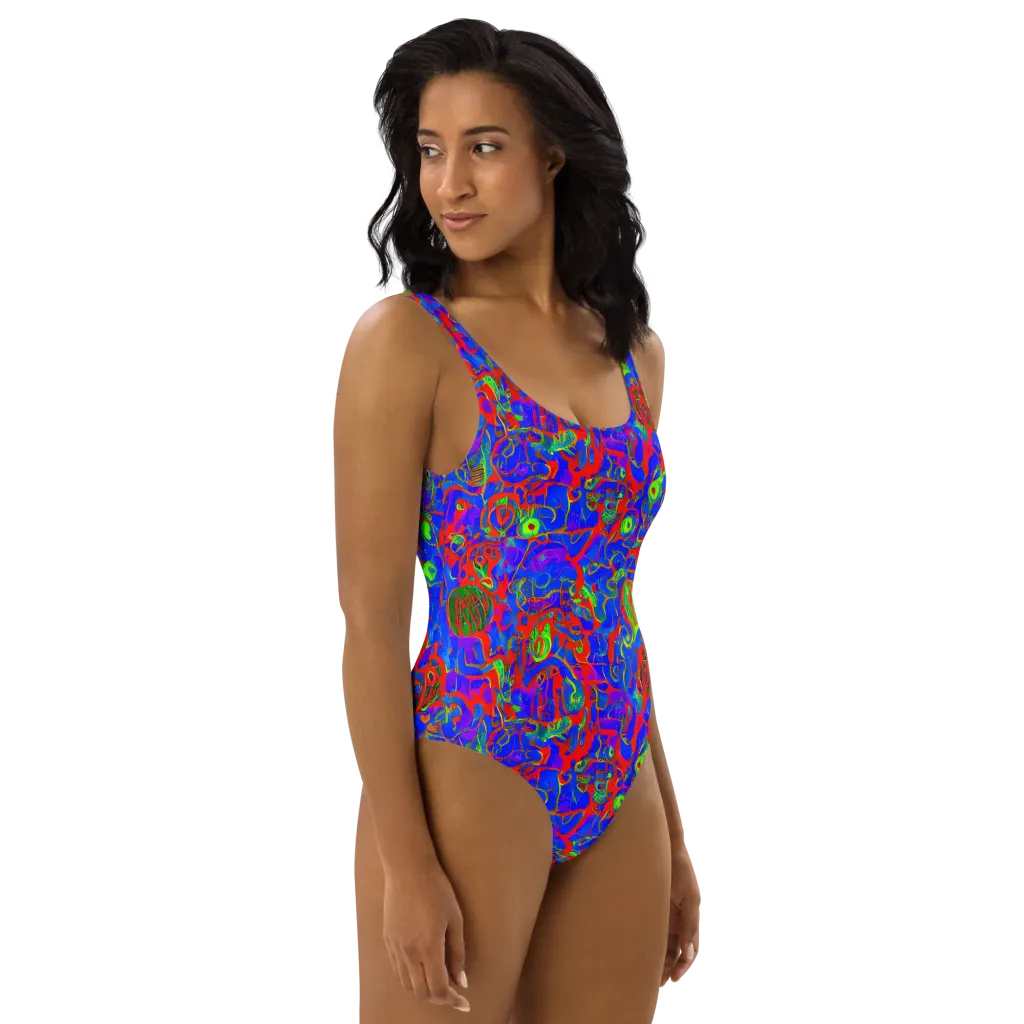 Color Collision on One-Piece Swimsuit — Right