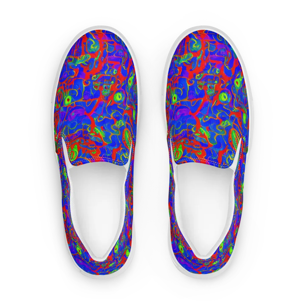 Color Collision on Women's Slip-On Canvas Shoes — Front