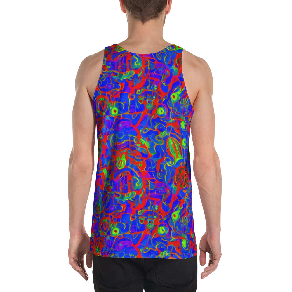 Color Collision on Men's Tank Top — Back