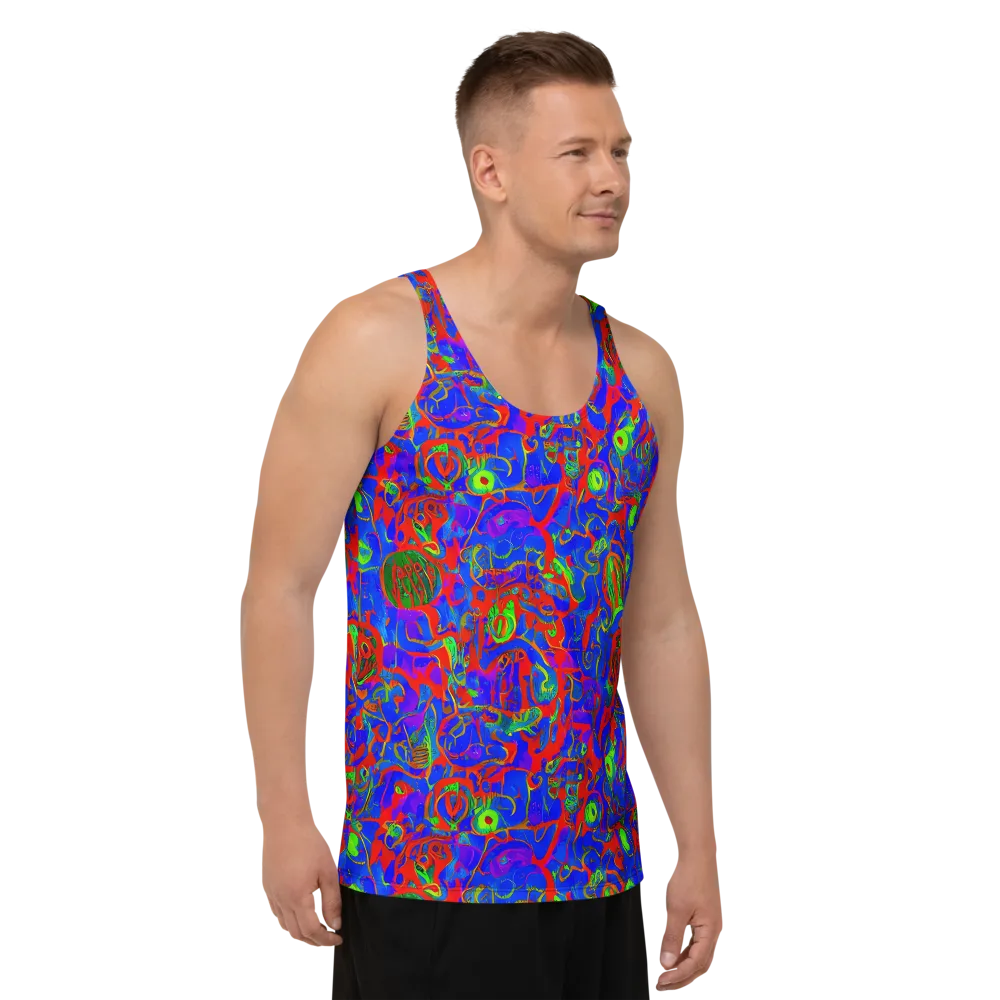 Color Collision on Men's Tank Top — Right Front