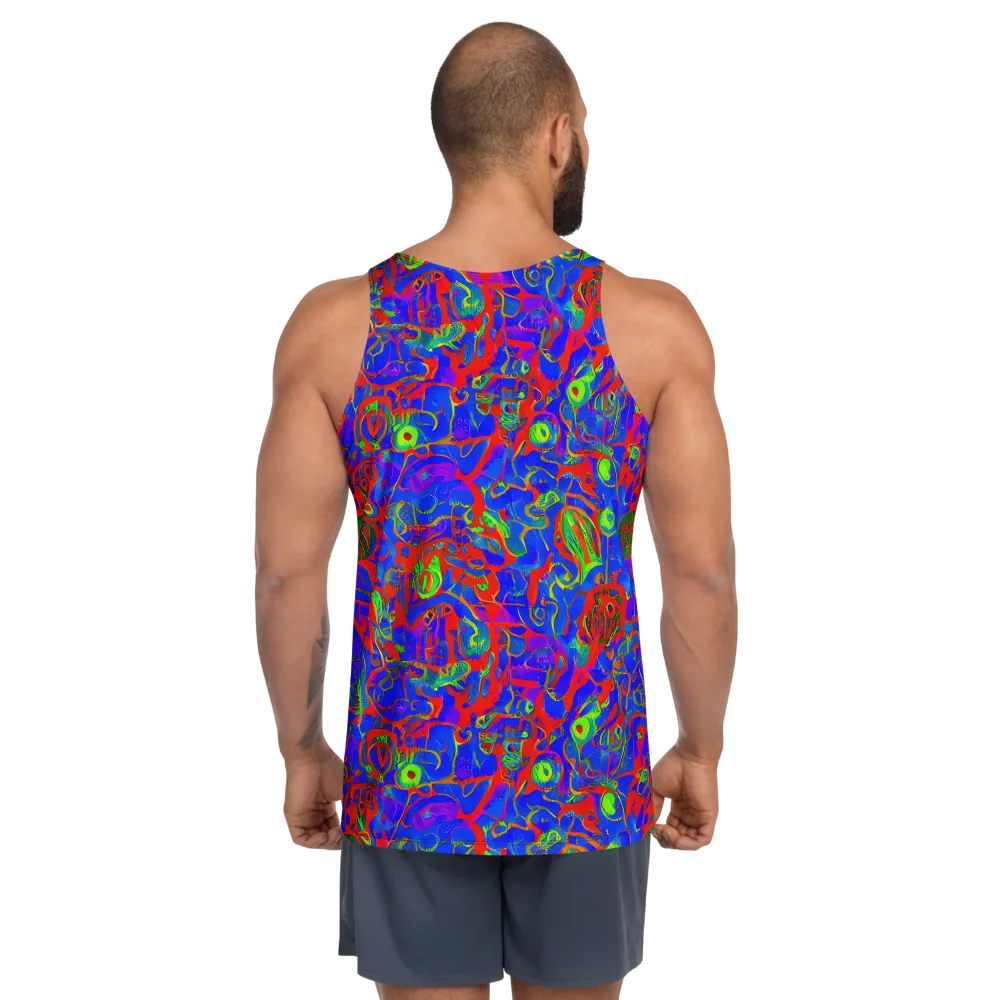Color Collision on Men's Tank Top — Back
