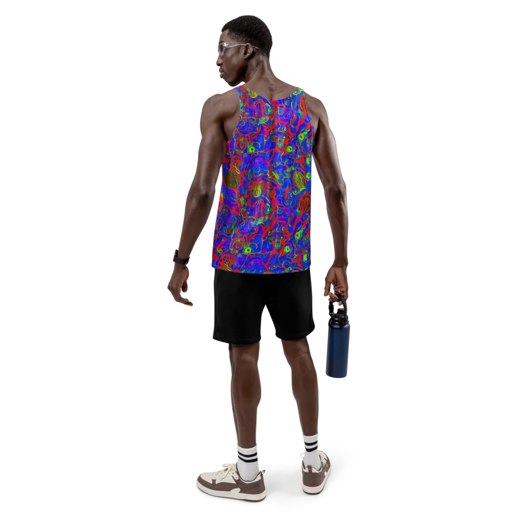 Color Collision on Men's Tank Top — Back