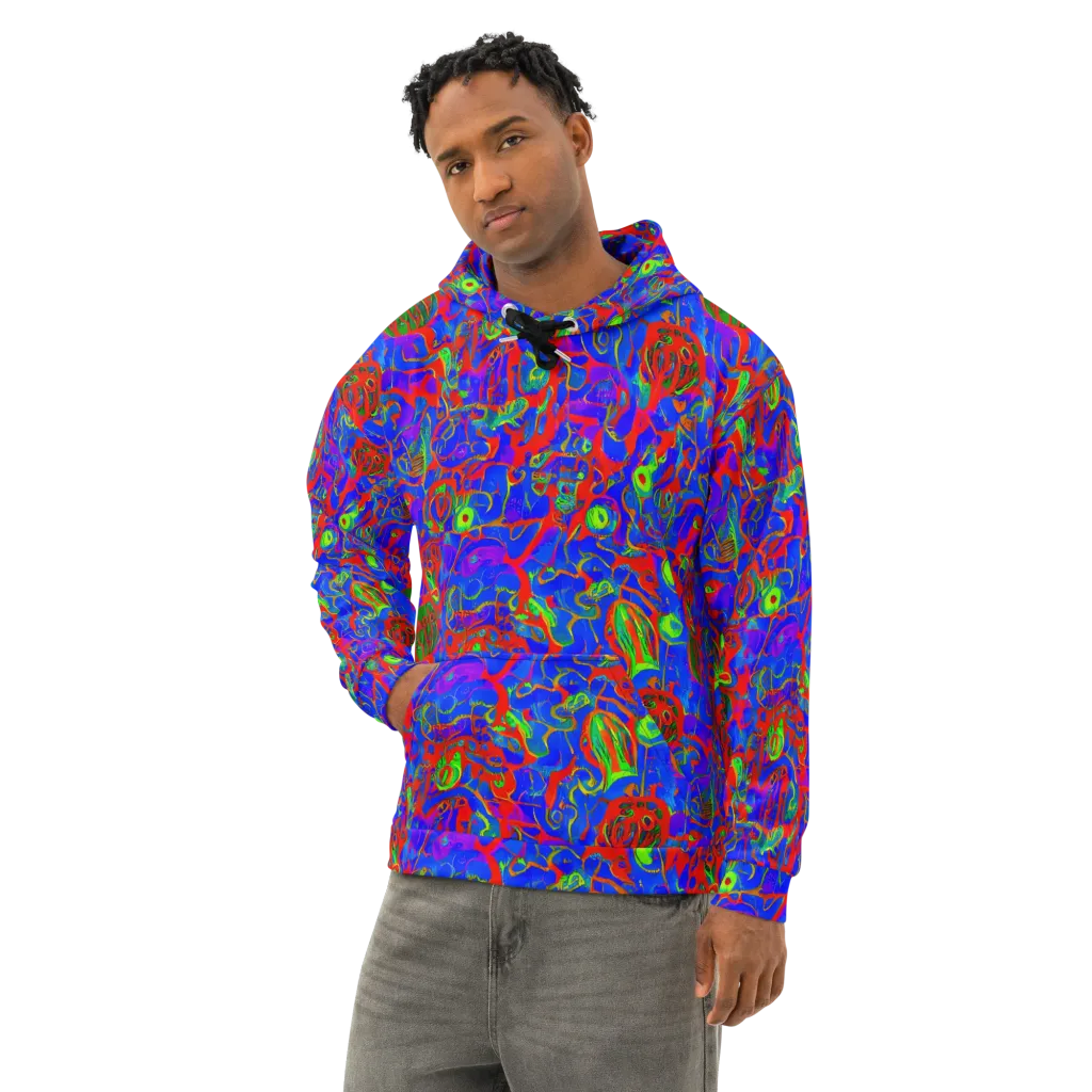 Color Collision on Cotton Hoodie — Left Front