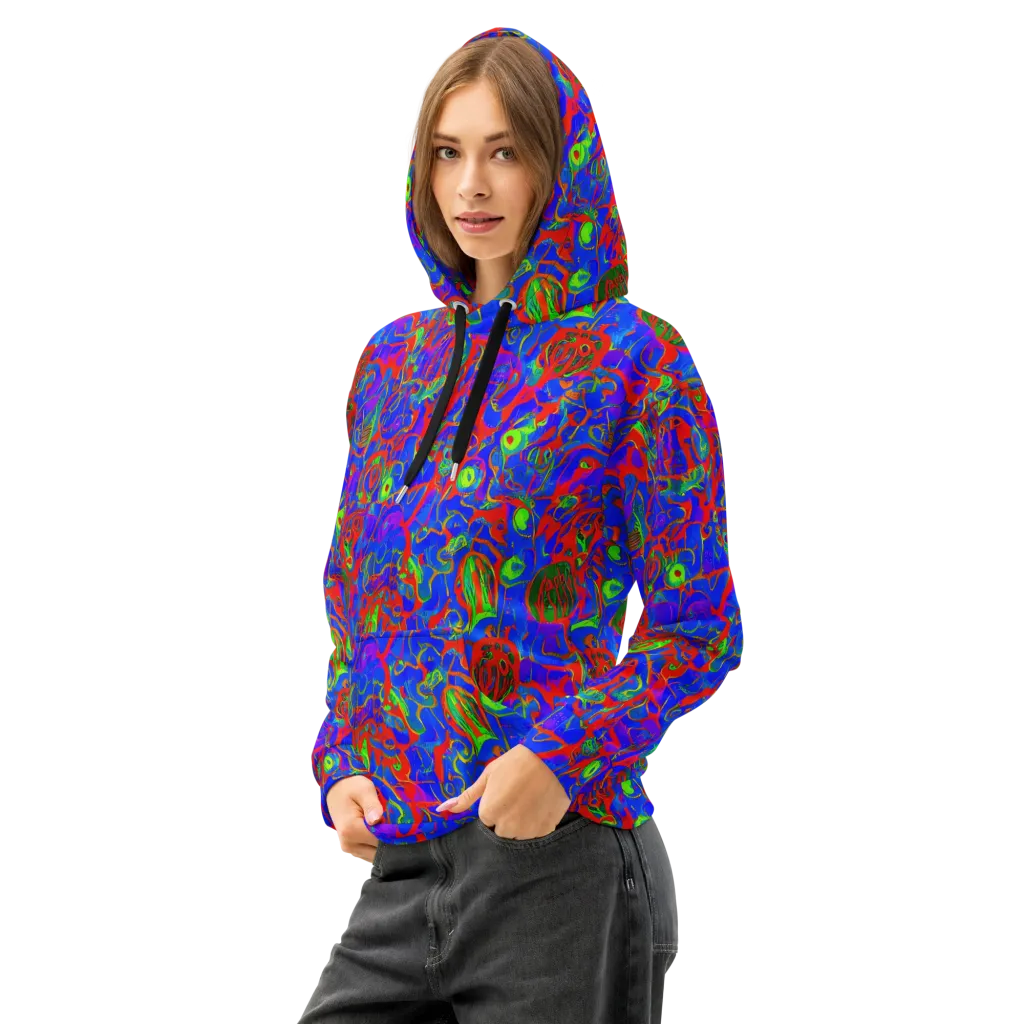 Color Collision on Cotton Hoodie — Left Front
