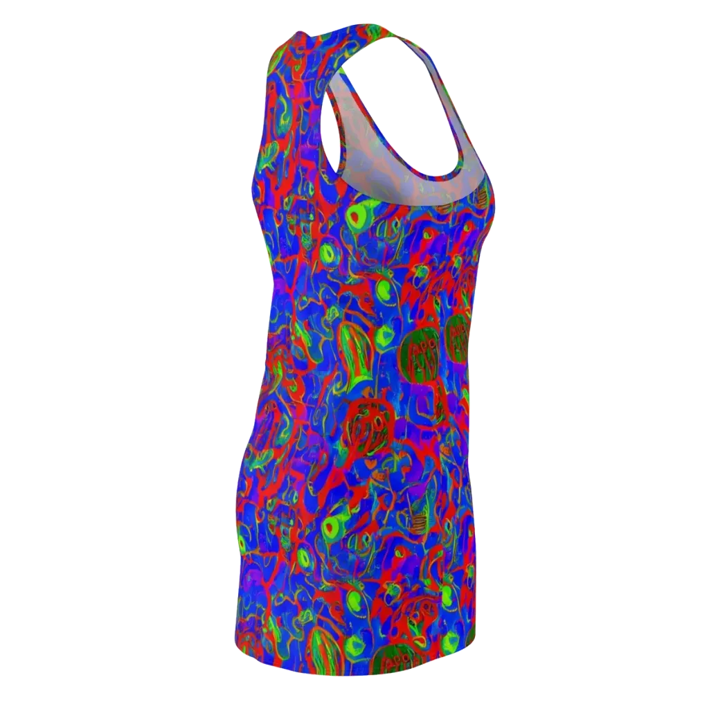 Color Collision on Racerback Dress — Back Side