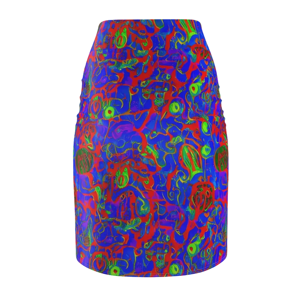 Color Collision on Pencil Skirt — Back