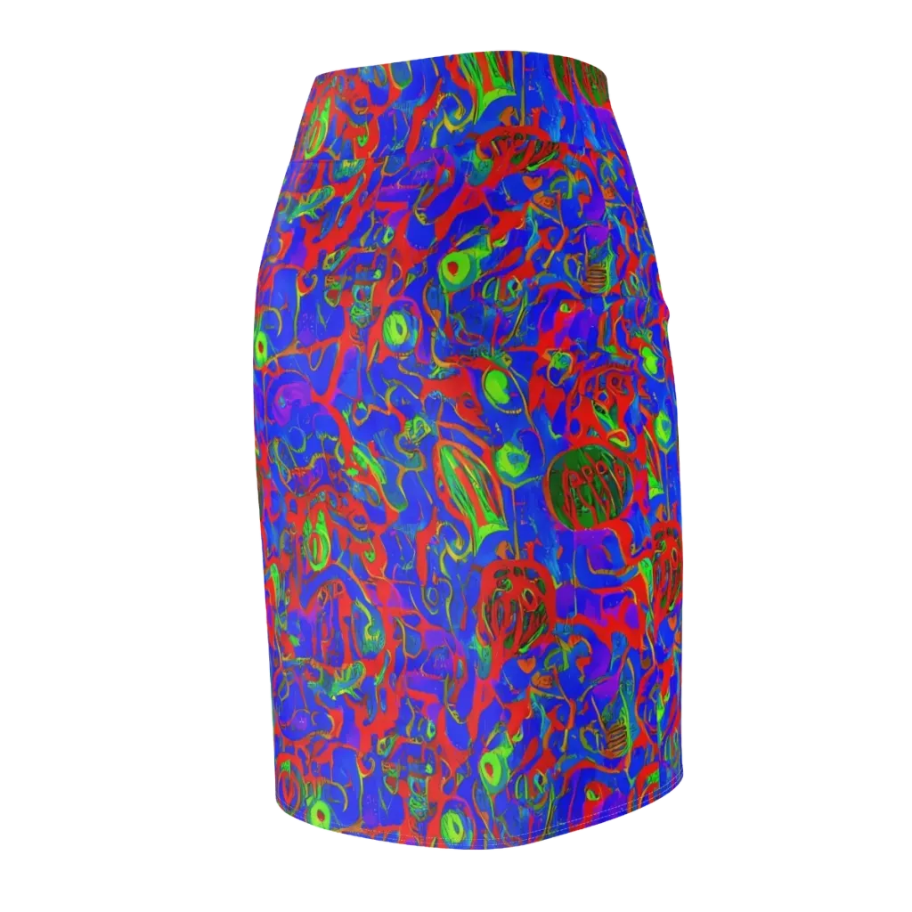 Color Collision on Pencil Skirt — Back Side