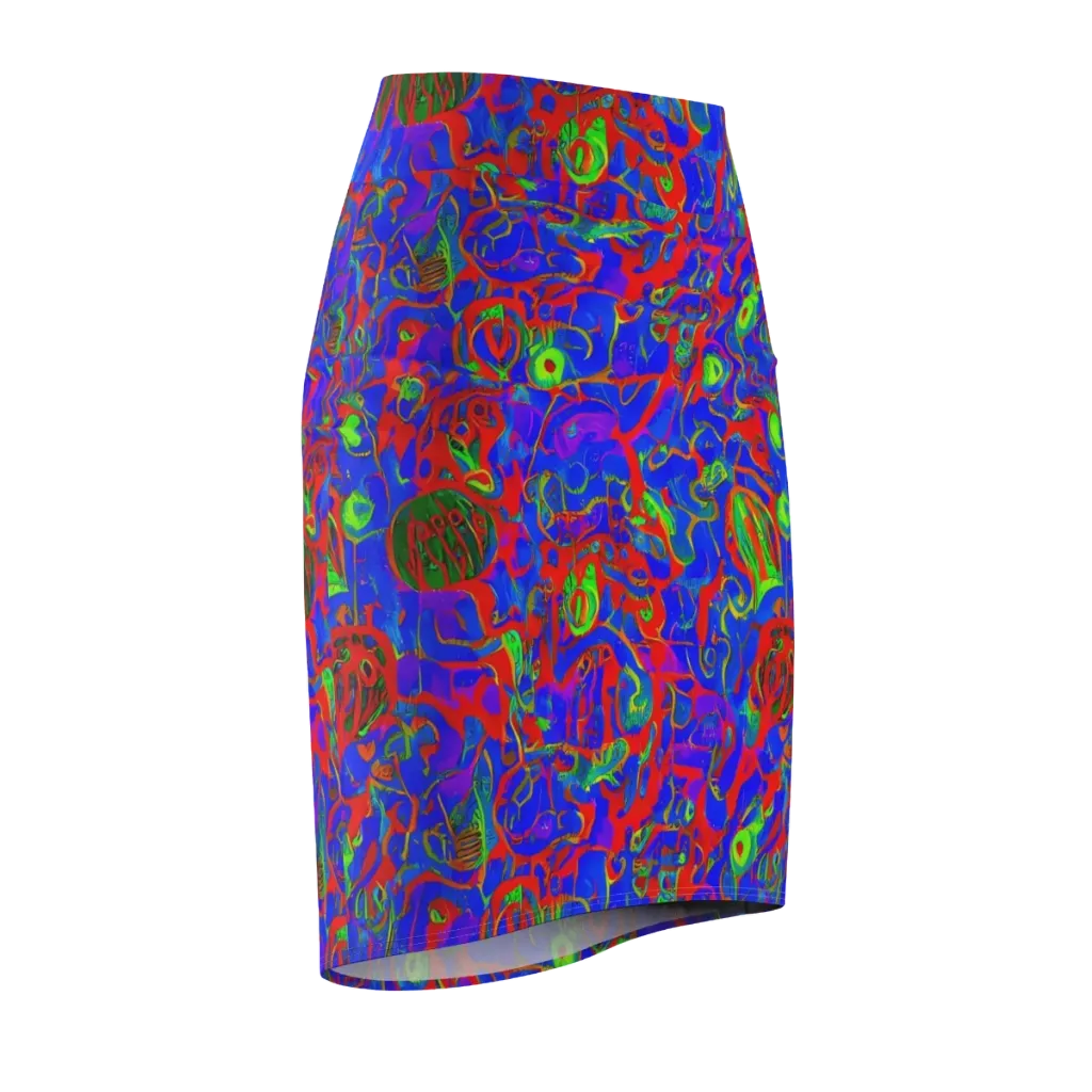 Color Collision on Pencil Skirt — Front Side