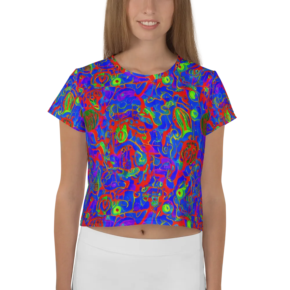 Color Collision on Crop Tee — Front