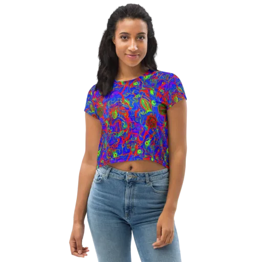 Color Collision on a Crop Tee