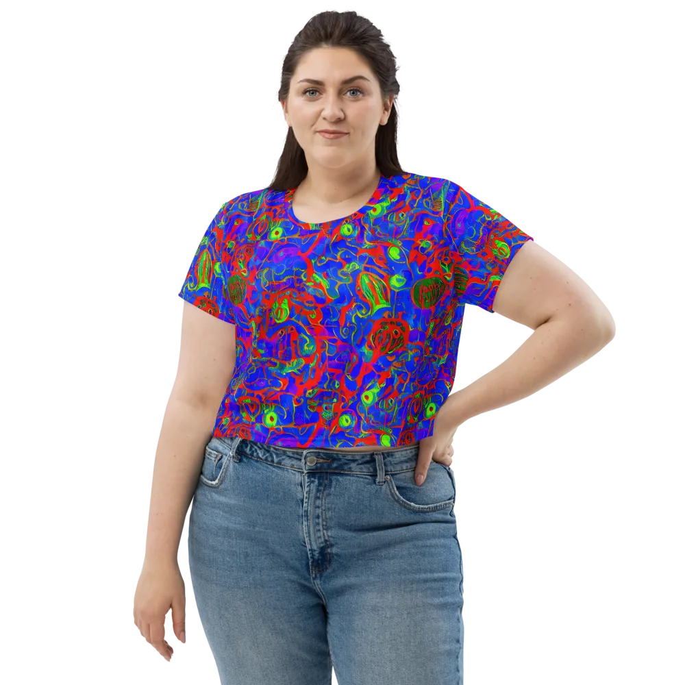 Color Collision on Crop Tee — Front