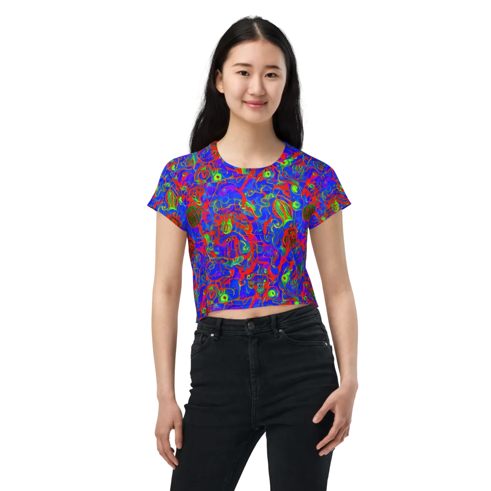 Color Collision on Crop Tee — Front