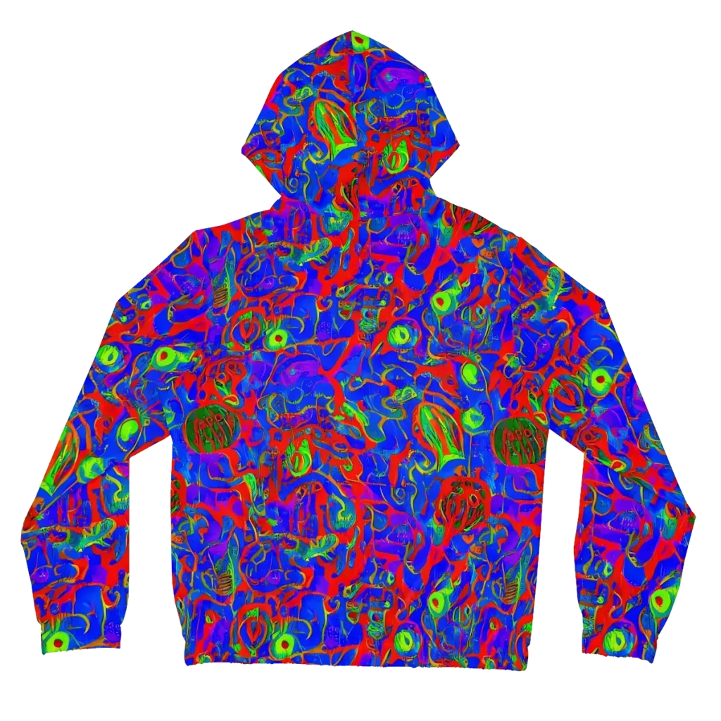 Color Collision on Women's Full-Zip Hoodie — Back
