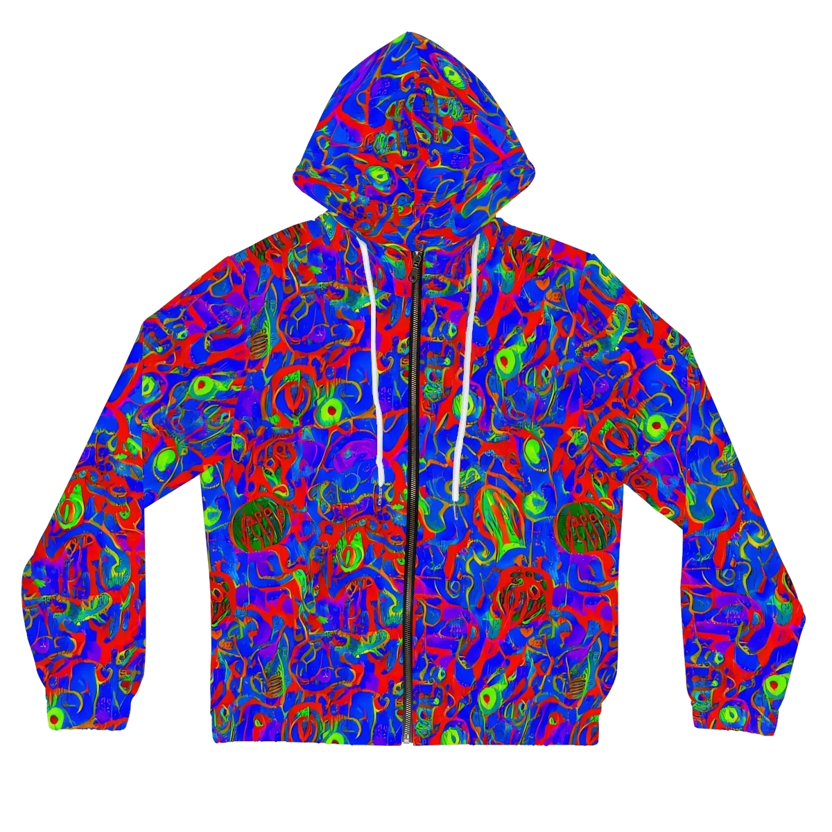 Color Collision on Women's Full-Zip Hoodie — Front