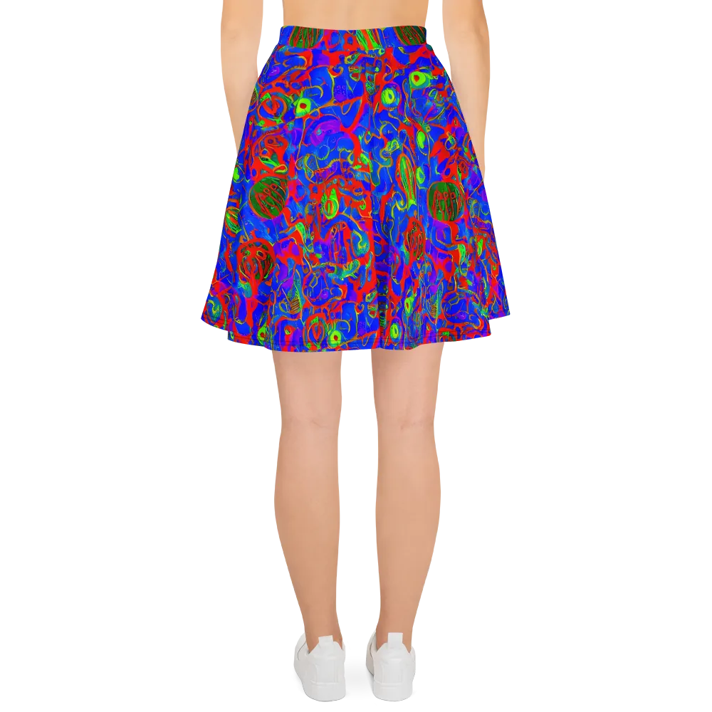 Color Collision on Skater Skirt — Back