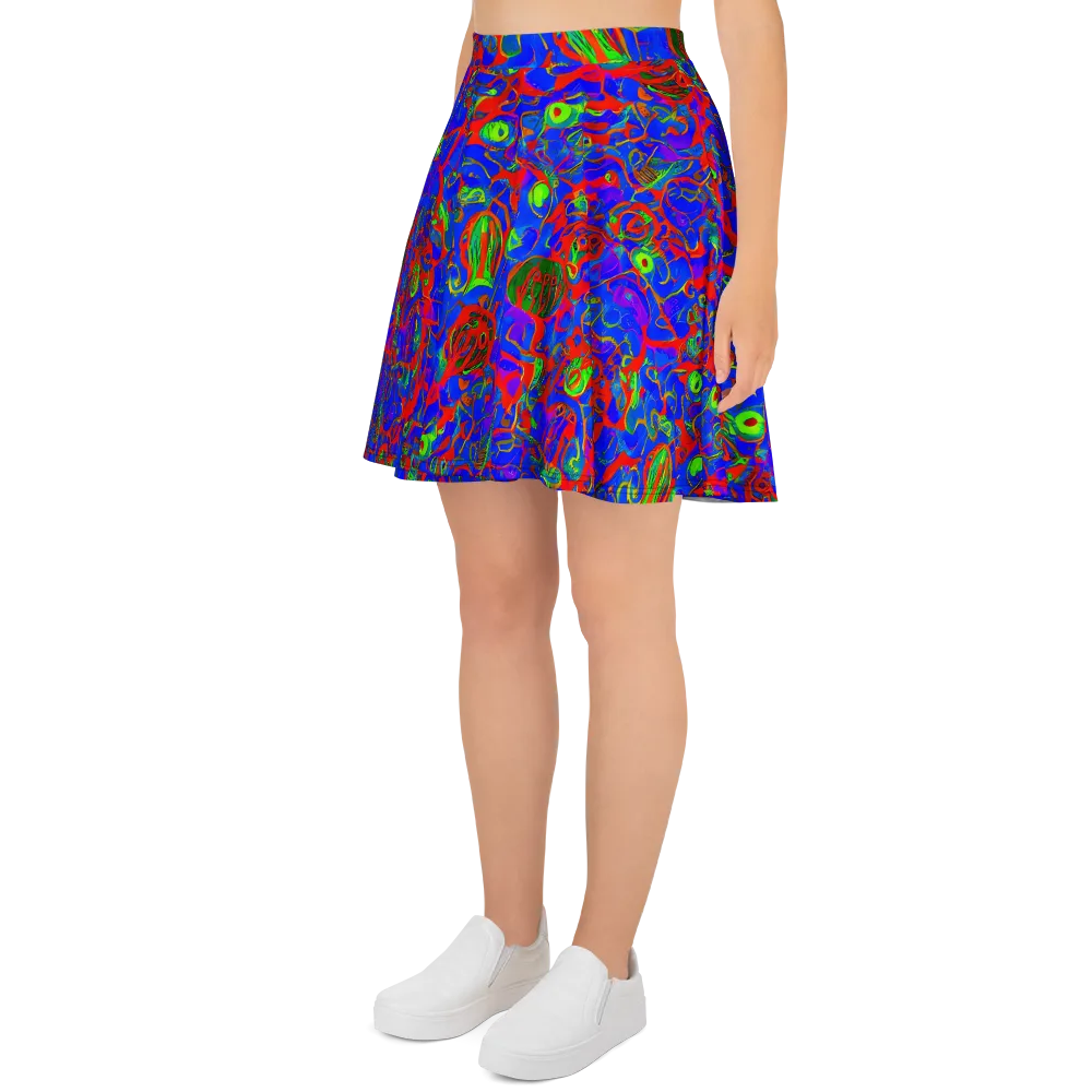 Color Collision on Skater Skirt — Left