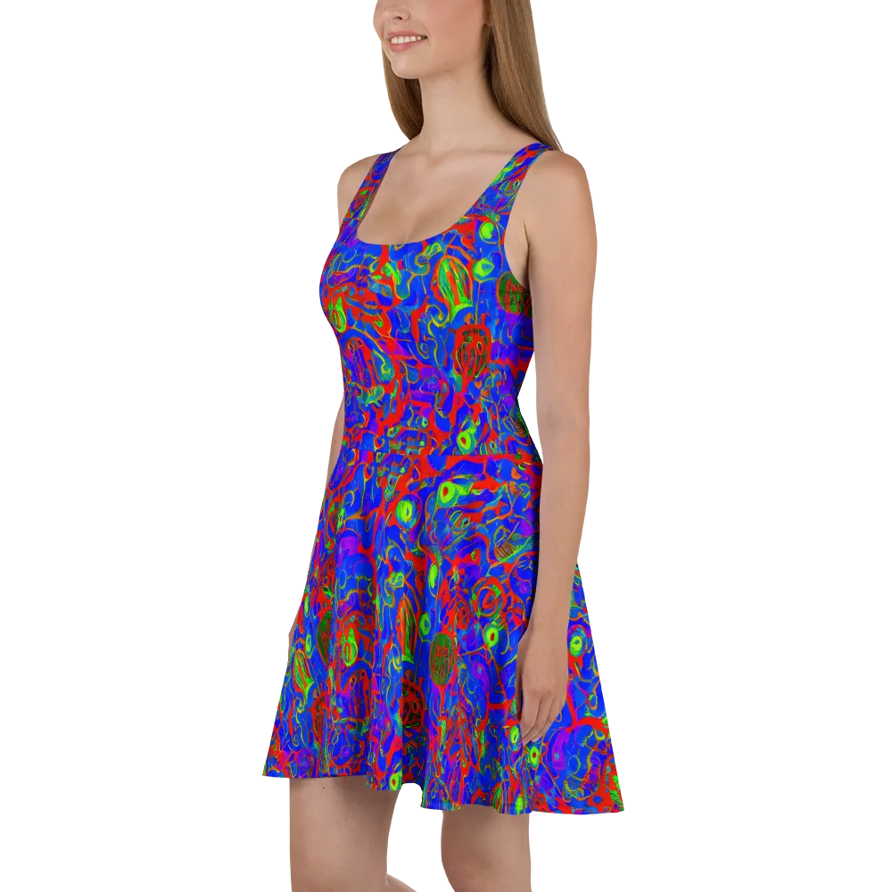 Color Collision on Skater Dress — Left