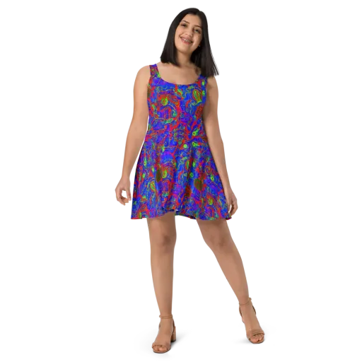 Color Collision on a Skater Dress